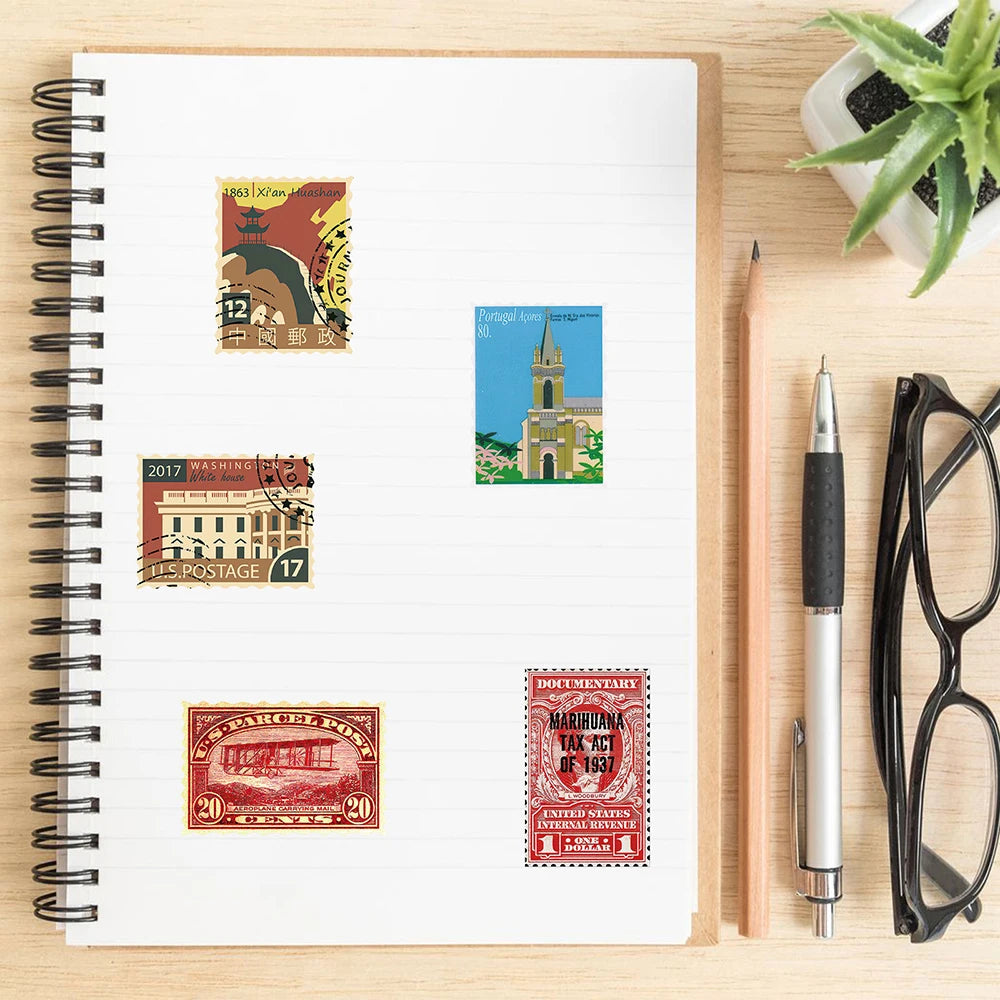 Sophron™ Stickers: Vintage Stamps - Sophron Studios