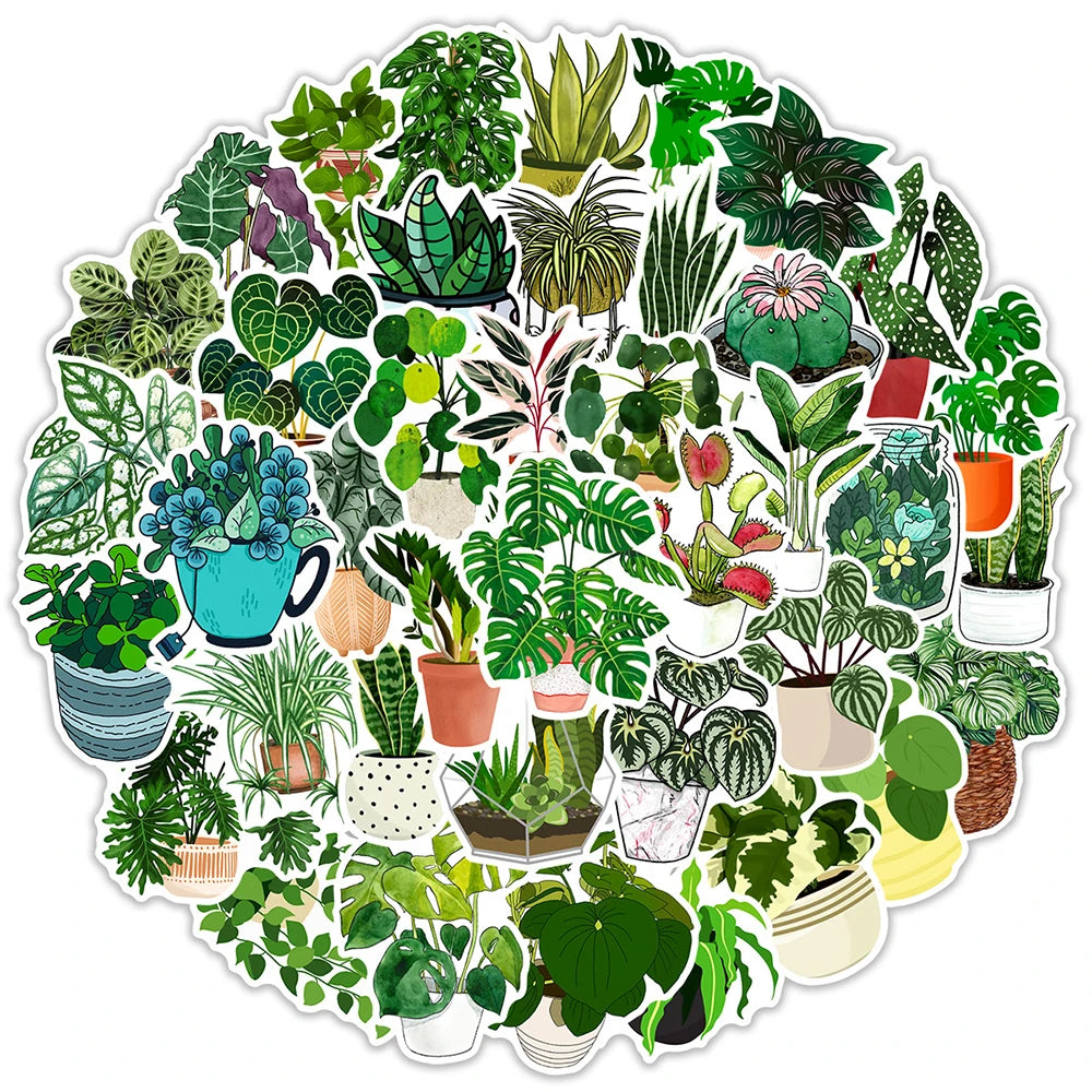 Sophron™ Stickers: Cute Plants - Sophron Studios