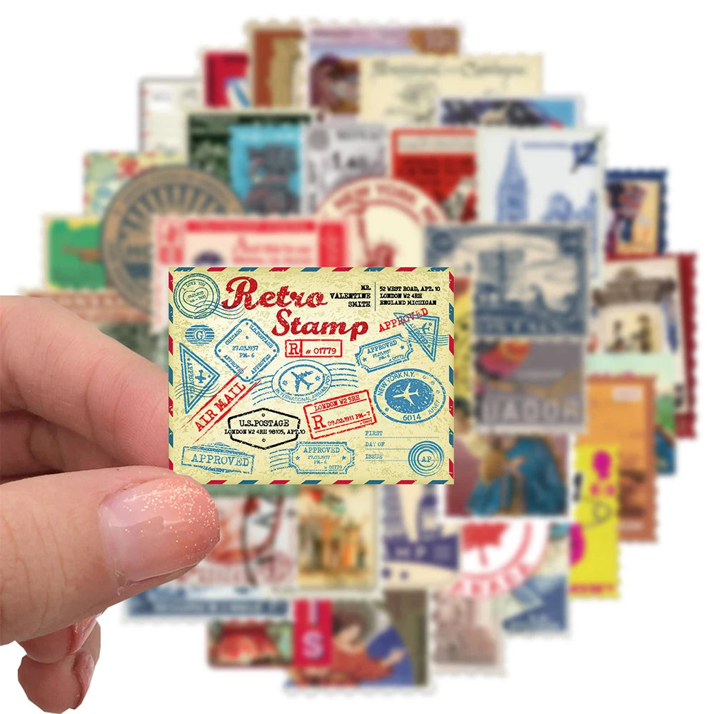 Sophron™ Stickers: Vintage Stamps - Sophron Studios