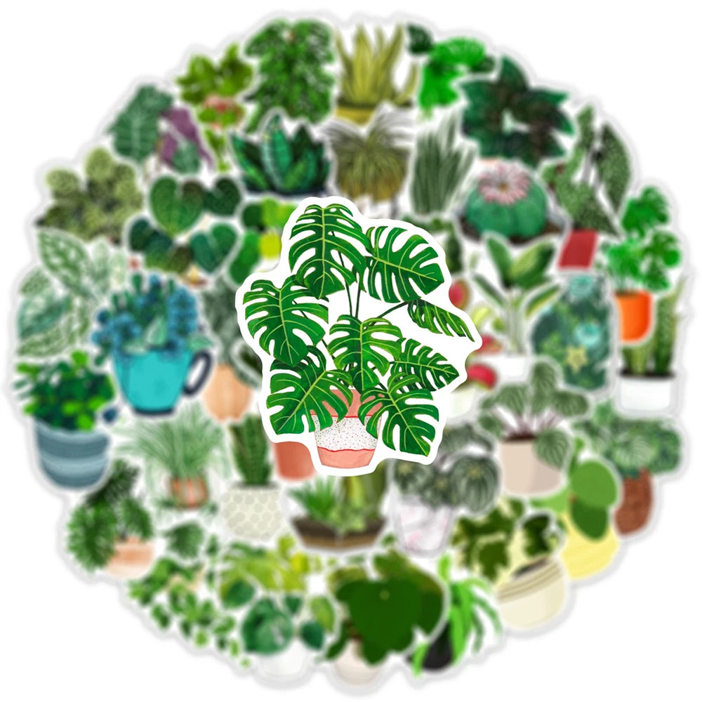 Sophron™ Stickers: Cute Plants - Sophron Studios