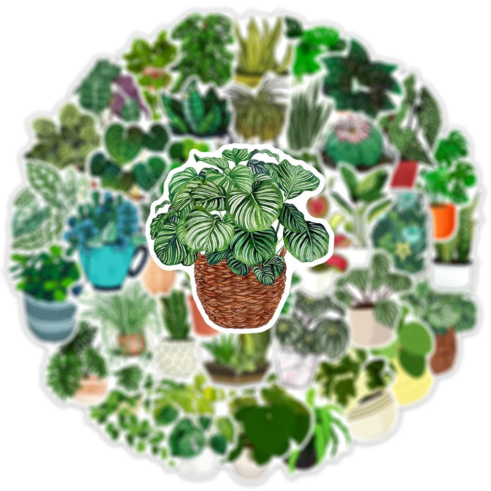 Sophron™ Stickers: Cute Plants - Sophron Studios