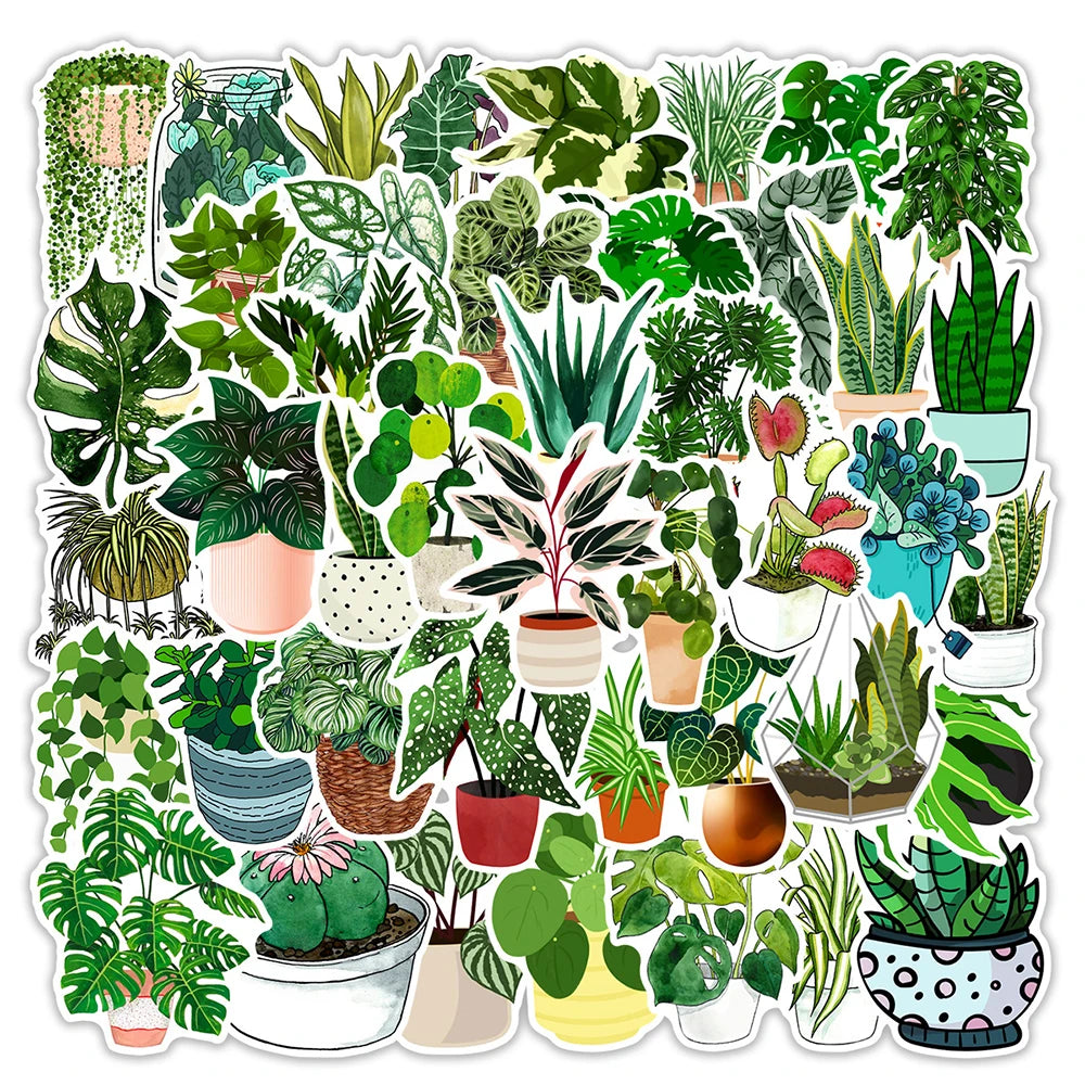 Sophron™ Stickers: Cute Plants - Sophron Studios