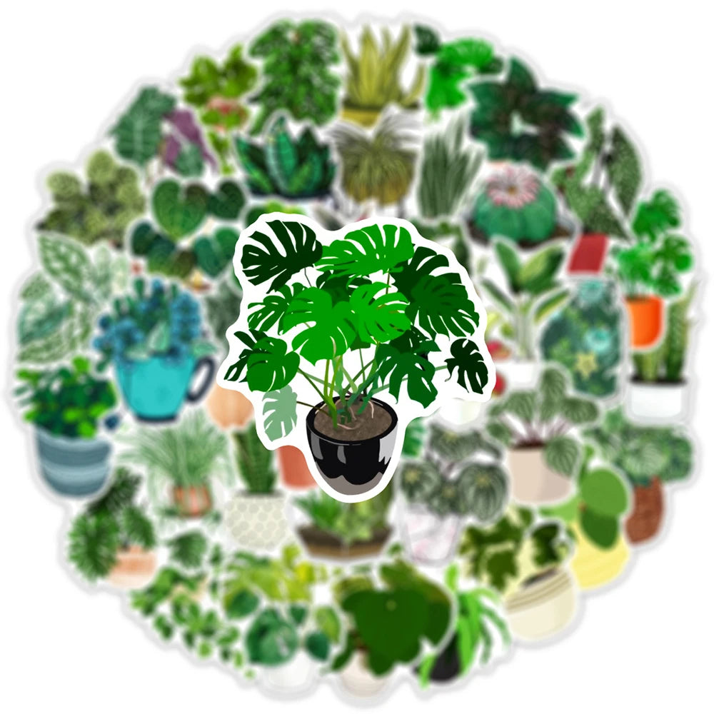 Sophron™ Stickers: Cute Plants - Sophron Studios